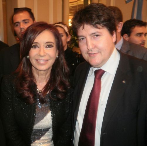 Präsidentin Argentiniens Cristina Fernandez de Kirchner und Prof. Boccacini