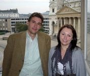 Prof. Christian Hellmich und Dipl.-Ing. Jasmin Hum in Wien