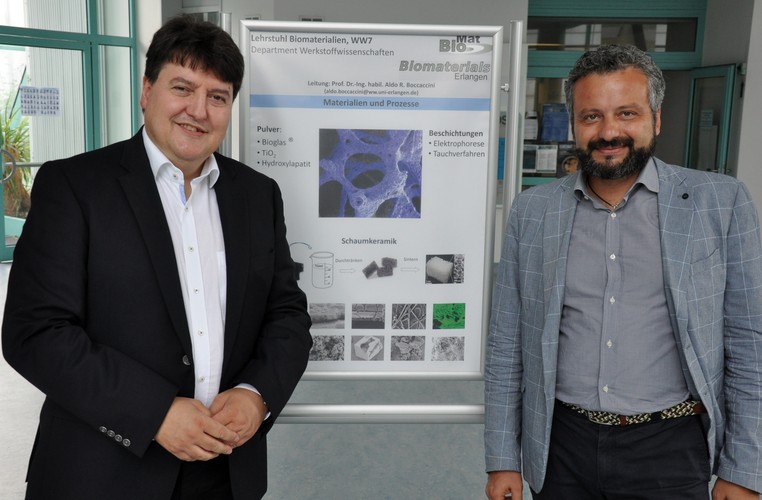 Prof. Gianluca Ciardelli mit Prof. Aldo R. Boccaccini