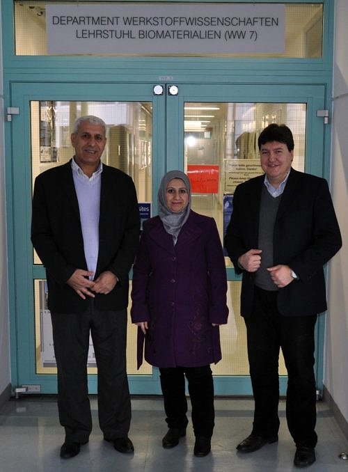 Prof. Boccaccini mit Prof. Dr. Mohammed J. Kadhim Al-Tameemi und lman Adnan Annon Al-Khayyat