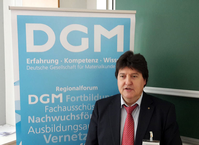 Prof. Boccaccini beim „Verbundwerkstoffe“-Symposium in Wien