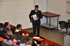 Prof. Boccaccini beim Vortrag