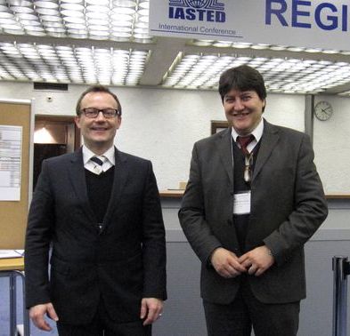 Dr. R. Detsch und Prof. A. R. Boccaccini beim Bio-Med Treffen in Innsbruck