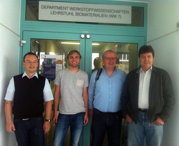 Dr. Detsch, Alexander Hoppe, Prof. Zarkovic und Prof. A. R. Boccaccini