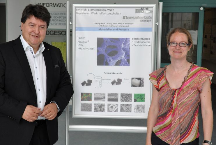 Zum Artikel "Prof. Dr. Christine Selhuber-Unkel besucht den Lehrstuhl Biomaterialien"