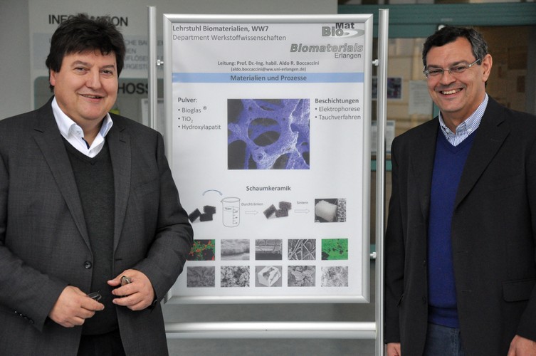 Zum Artikel "Prof. Gustavo Abraham (INTEMA, Argentinien) besucht den Lehrstuhl Biomaterialien"
