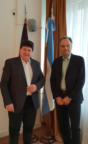 Prof. Boccaccini zusammen mit Dr. Daniel Zimmermann beim jährlichen Treffen des RCAA in Berlin.