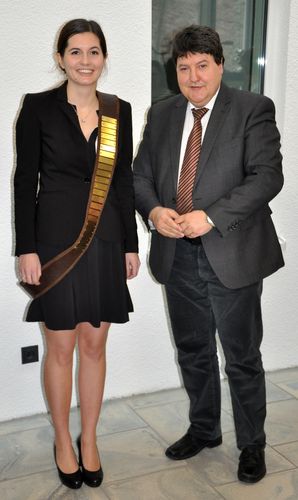 Agata Lapa, zusammen mit Prof. Boccaccini nach ihrer Doktorarbeitsverteidigung.