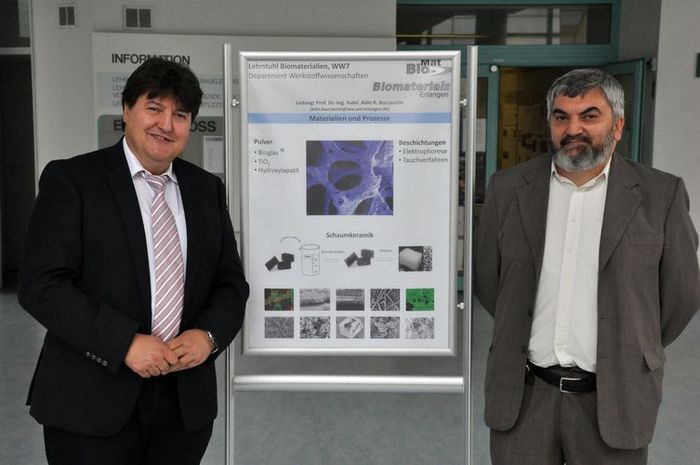 Prof. Aldo R. Boccaccini mit Prof. Cesar Barbero