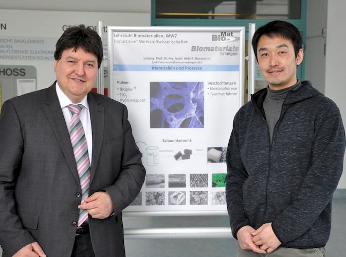 Prof. Boccaccini und Asst. Prof. Kawamura