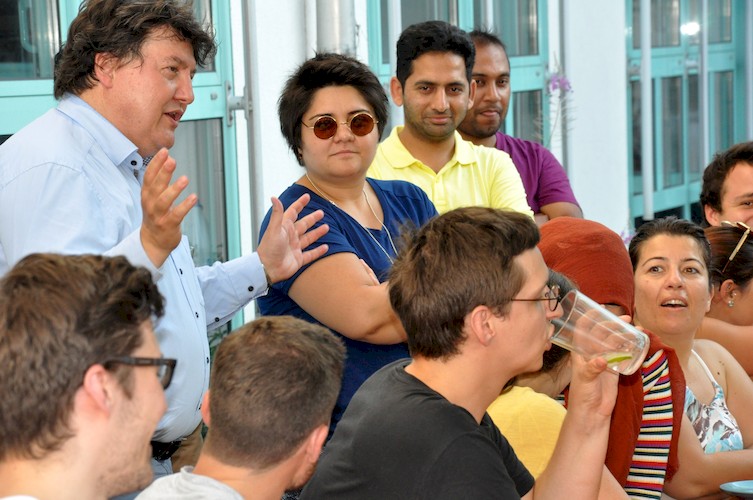 Prof. Boccaccini bei einer kleinen Rede