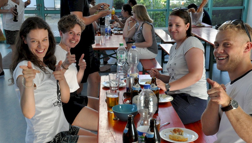 Gute Stimmung beim Sommerfest