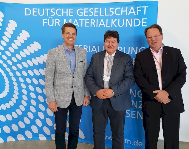 Prof. Boccaccini zusammen mit den beiden Präsidenten der DGM.