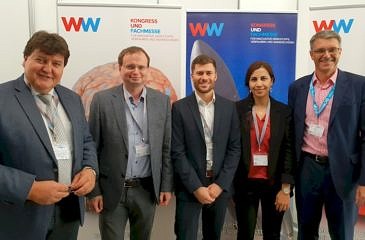 Gruppenbild der Mitglieder des SFB TRR 225 bei der Werkstoffwoche 2019 in Dresden.