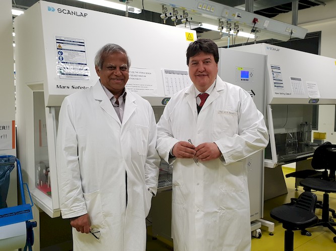 Prof. Bordia und Prof. Boccaccini