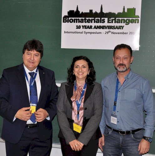 Prof. Boccaccini, Dr. Liverani und Prof. Rossignol