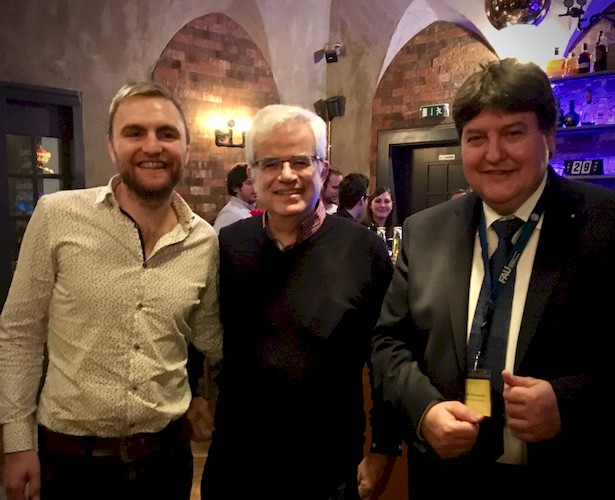 Prof. Boccaccini mit Dr. Hoppe und Prof. Salinas