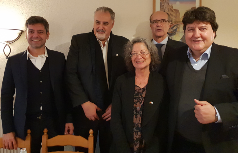 Prof. Boccaccini nahm an einem Treffen mit dem Rektor der Universität von Mar del Plata, Argentinien, teil