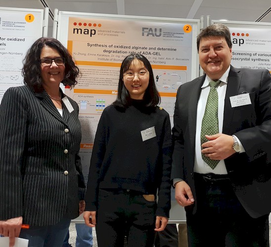 Prof. Boccaccini mit Dr. Will und Frau Zhong