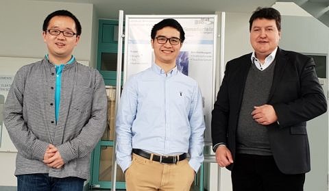 Dr. Kai Zheng, Dr. Liliang Ouyang und Prof. Boccaccini.