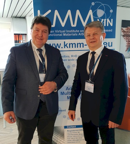 Prof. Boccaccini zusammen mit Prof. M. Basista bei der Generalversammlung von KMM-VIN.