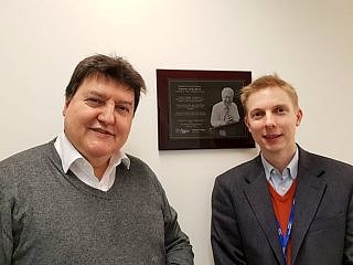Prof. Boccaccini zusammen mit Prof. Jones bei seinem Besuch am Imperical College London.