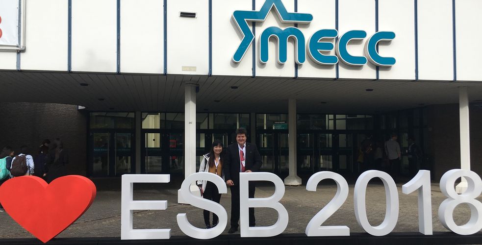 Prof. Boccaccini und Dr. Jingjing Wu zusammen bei der ESB 2018.