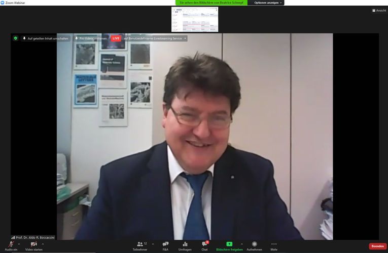 Prof. Boccaccini bei der MSE 2020