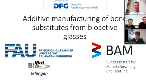 Zum Artikel "Erlangen-Berliner Zusammenarbeit beim 3D-Druck von bioaktiven Glaskeramiken: DFG-Projektauftakttreffen (online)"