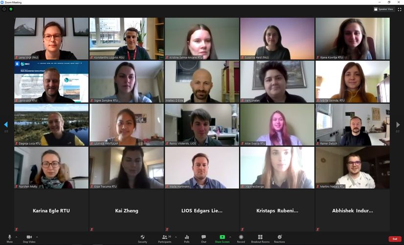 Teilnehmer der virtuellen BBCE Trainingssession.