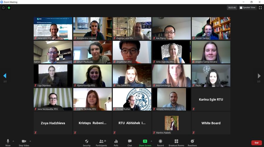 Teilnehmer der virtuellen BBCE Trainingssession.