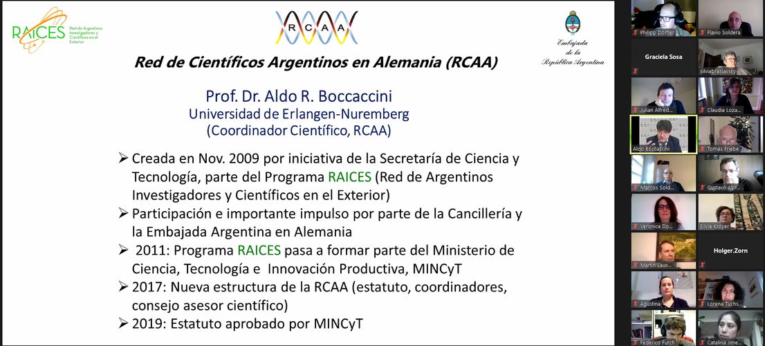 RCAA Meilensteine der letzten Jahre.