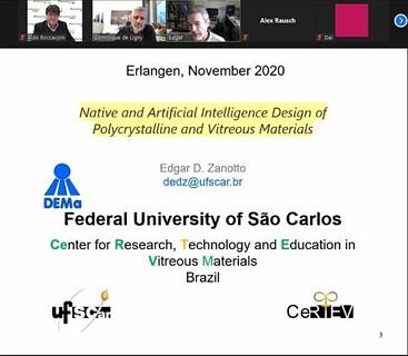 Zum Artikel "Prof. Edgar Zanotto (Univ. von Sao Carlos, Brasilien) hielt einen eingeladenen Vortrag an unserem Department"