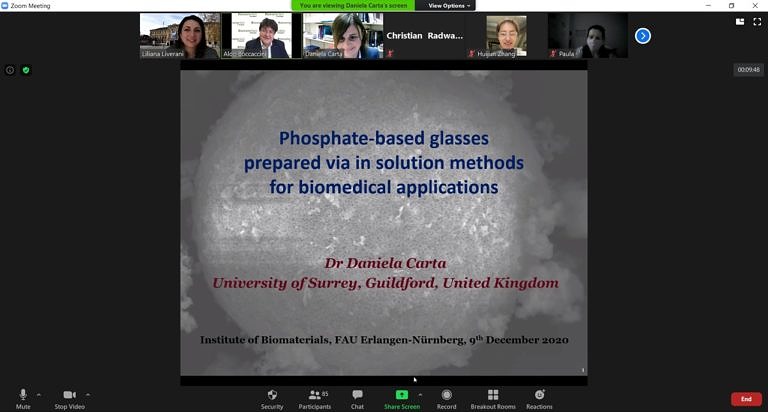 Dr. Daniela Carta (Universität Surrey) präsentiert eingeladenes Seminar an unserem Lehrstuhl