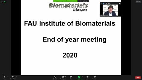 Weihnachten 2020 am Lehrstuhl Biomaterialien