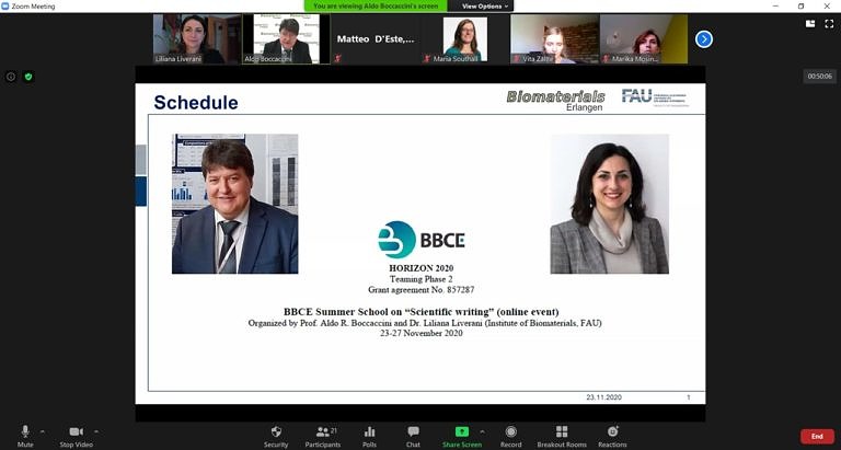 Baltisches Exzellenzzentrum für Biomaterialien: Erfolgreiche Online „Summer“-School des FAU-Lehrstuhls Biomaterialien