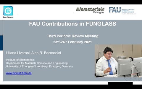 Prof. Boccaccini beim FunGLASS Meeting