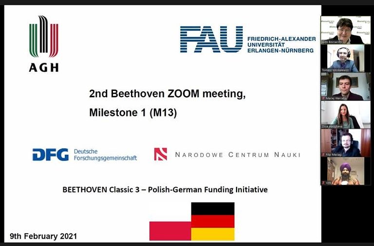 Progress Meeting unseres gemeinsamen Projekts mit der AGH University of Science and Technology, Krakau, Polen