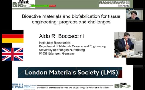 Zum Artikel "Prof. Boccaccini hält einen eingeladenen Vortrag bei der London Materials Society (LMS)"