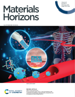 Zum Artikel "Unser Artikel erscheint auf der Titelseite von Materials Horizons (Vol. 8, Februar 2021)"