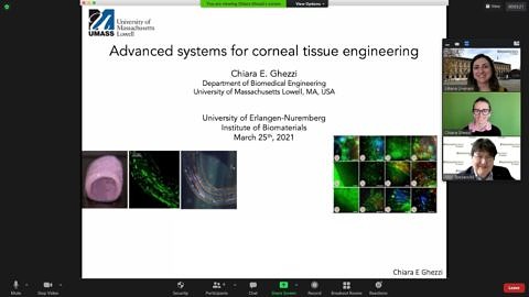 Zum Artikel "Prof. Chiara E. Ghezzi (University of Massachusetts Lowell, USA): eingeladene Rednerin am Lehrstuhl Biomaterialien"