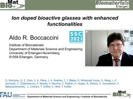 Titelfolie des Vortrags von Prof. Boccaccini.