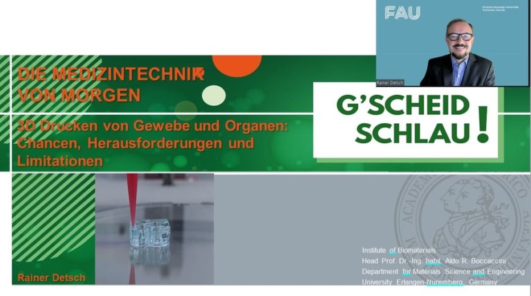 Dr. Rainer Detsch vertrat unser Institut beim Digital Science Event „G’scheid schlau“