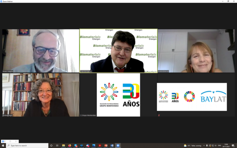 1. AUGM-BAYLAT-Doktorandensymposium zum Thema „Materialien für Energie, Umwelt und Gesundheit“, mitorganisiert von Prof. Boccaccini