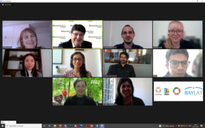 Zoom-Screenshot der Teilnehmenden des AUGM-BAYLAT Doktorandensymposiums