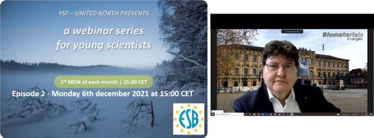 Prof. Boccaccini: eingeladener Redner beim Webinar „YSF United North“ für Nachwuchswissenschaftler