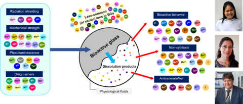 Graphical abstract of recently published open access paper on various exotic ions for bioactive glasses