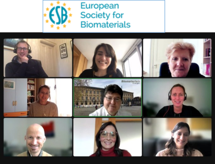 Screenshot der online stattgefundenen ESB Beiratssitzung mit allen Teilnehmenden