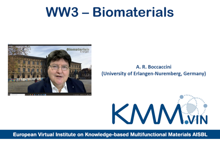 Prof. Boccaccini als Koordinator der Arbeitsgruppe „Biomaterialien“ des KMM-VIN wiedergewählt