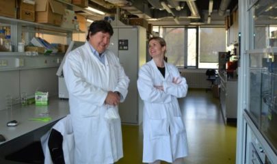 Prof. Boccaccini und Dr. Sadowska im Labor